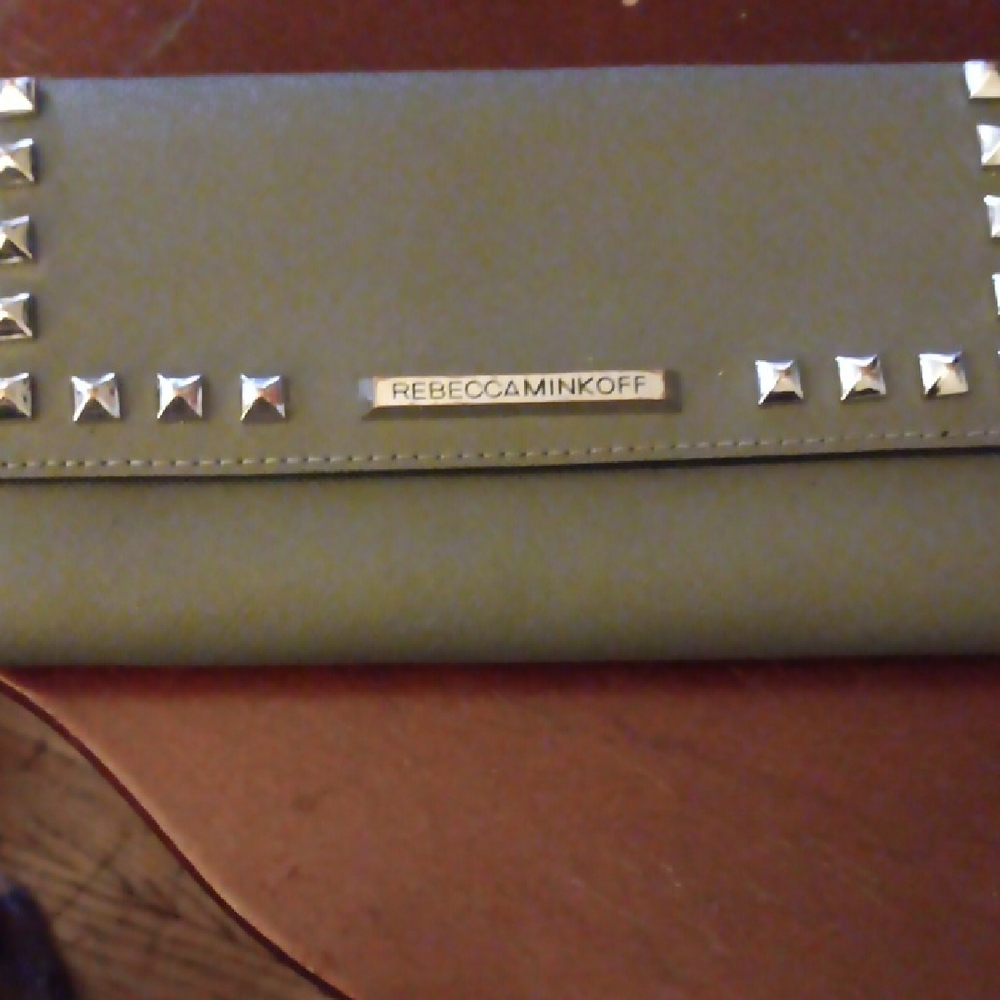 Rebecca Minkoff Gray Studded Wallet